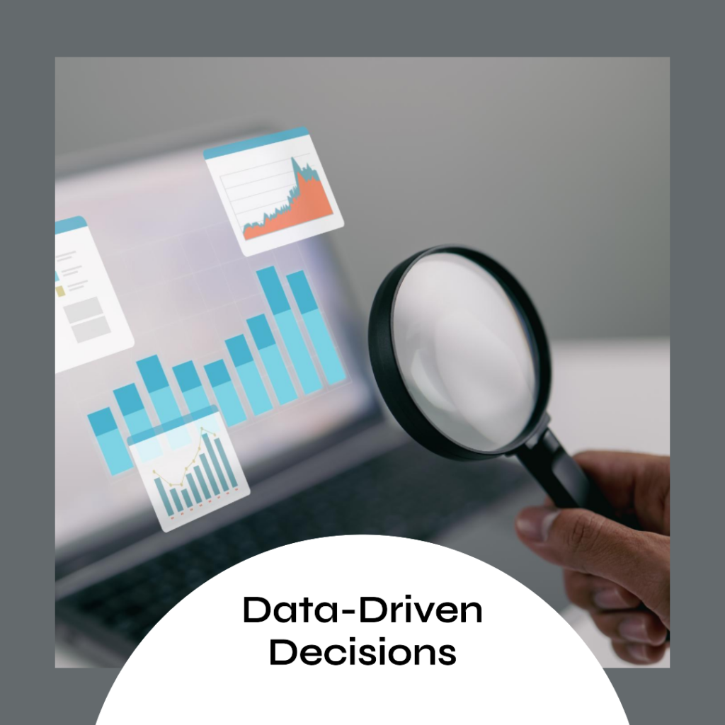 An image depicting data-driven decision making as an aspect of a driver of digital transformation